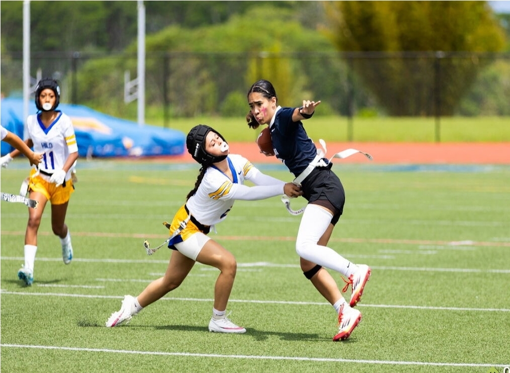 Aribella Spandiary at a national flag football showcase